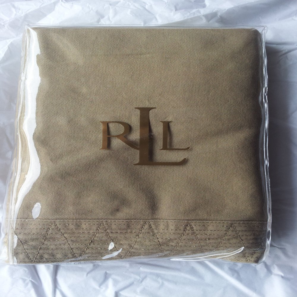 Ralph Lauren Antigua Standard Sham - Khaki