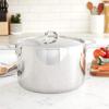 Viking 3-Ply Stainless Steel Stock Pot, 12 Quart Soup Cooking Pot with Lid, Kitchen Cookware, Dishwasher and Oven Safe, Induction Ready, Silver view 2