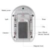 ZYQY x-wlang 3-in-1 Alerts timer 1013 with vibration ,beep and flash.(kitchen timer ,medical timer,therapeutic timer), silver view 2