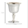 Classic Footed Kiddush Cup - Brass Goblet High Polished Finished Fleur-de-lis Design - 6.35" Tall Stemmed Wine Cup for Shabbat, Passover Seder, Bar/Bat Mitzvah, Jewish Wedding Gift By Zion Judaica view 4