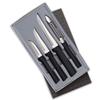 RADA Cutlery Meal Prep Gift Set (G205), 4-Piece Knife Set, Stainless Steel Blades, Made in USA, Black Handles view 1