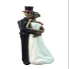 DWK 8" Till Death Day of the Dead Dia de los Muertos Skeleton Couple Decorative Figurine Bride and Groom Mini Statue Wedding Cake Topper view 4