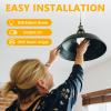Bonlux 8W G125 LED Globe Light Bulbs, E26 Large Dimmable Filament Bulb Warm White 2700K, Vintage LED Edison Bulbs 60W Equivalent Round Replacement Bulbs, Clear Glass Globe Bulb 800LM, 1 Pack view 3