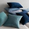 MIULEE Velvet Throw Pillow Covers 18x18 Inch, Pack of 2 - Dark Blue, Super Soft Decorative Square Cushion Cases Modern Luxury Home Decor for Sofa, Couch, Bed, Chair view 4