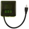 Woods 50015WD Outdoor 7-Day Heavy Duty Digital Plug-in Timer; 2 Grounded Outlets; Weatherproof; Perfect for Automating Holiday/Christmas Lights; 3/4 Horse Power; Energy Saving Precision Programming; Black & Green view 2