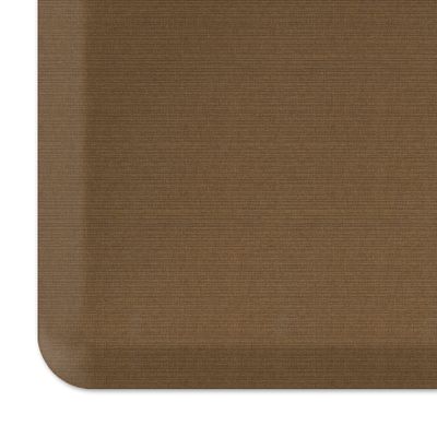 NewLife by GelPro Anti-Fatigue Designer Comfort Kitchen Floor Mat, 20" x48, Grasscloth Khaki Stain Resistant Surface with 3/4 Thick Ergo-Foam Core for Health and Wellness