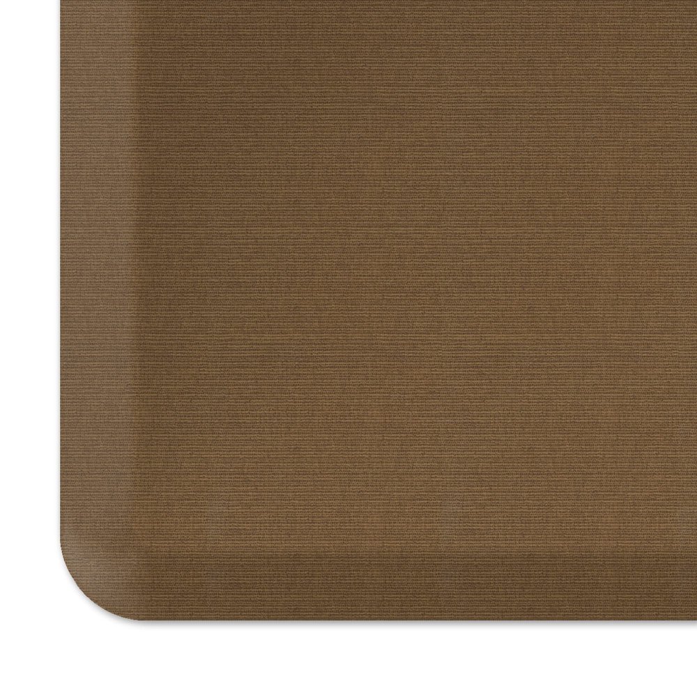 NewLife by GelPro Anti-Fatigue Designer Comfort Kitchen Floor Mat, 20" x48, Grasscloth Khaki Stain Resistant Surface with 3/4 Thick Ergo-Foam Core for Health and Wellness