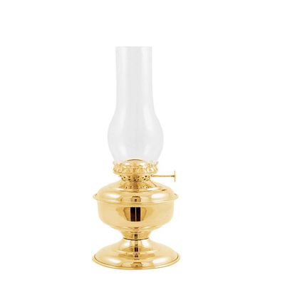 Vermont Lanterns Brass Pico Table Oil Lamp (12", Brass)