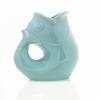 Gurgle Pot Aqua 9 1/2 Inches High view 1
