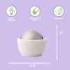 Chef'n 101-738-237 Dash Salt & Sugar Cellar with Flip Top Cover, 3 7/8-inches by 4 1/4-inches, White view 2