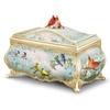 The Bradford Exchange Songbird Serenade Music Box, Joe Hautman Cardinal Art, 22K Gold Accents, Porcelain view 1