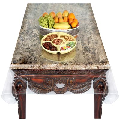 Venice Collections Super Clear Extra Heavy Duty, Durable 100% Vinyl Tablecloth Protector & Table Cover Size 54 X 72 Inches Oblong