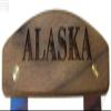 Alaskan Ulu, Inupiat Style with Alaska Etched Walnut Handle 6 Inch view 2