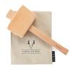 Viski Professional Lewis Ice Bag and Mallet, Manual Ice Crusher, Ice Crushers for Home Use, Bartender Kit & Bar Tools Kitchen Accessory, 12" view 1