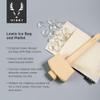 Viski Professional Lewis Ice Bag and Mallet, Manual Ice Crusher, Ice Crushers for Home Use, Bartender Kit & Bar Tools Kitchen Accessory, 12" view 2