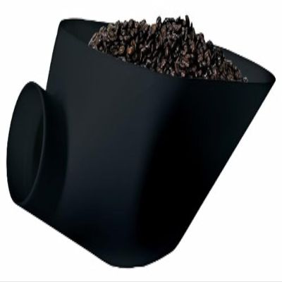Rattleware Kilo Food Measuring Bean Scale Scoop - Durable and Commercial Coffee Beans Weighing Container Spoon, Plastic Coffee Bean Scale Measuring Tool for Baristas - Black