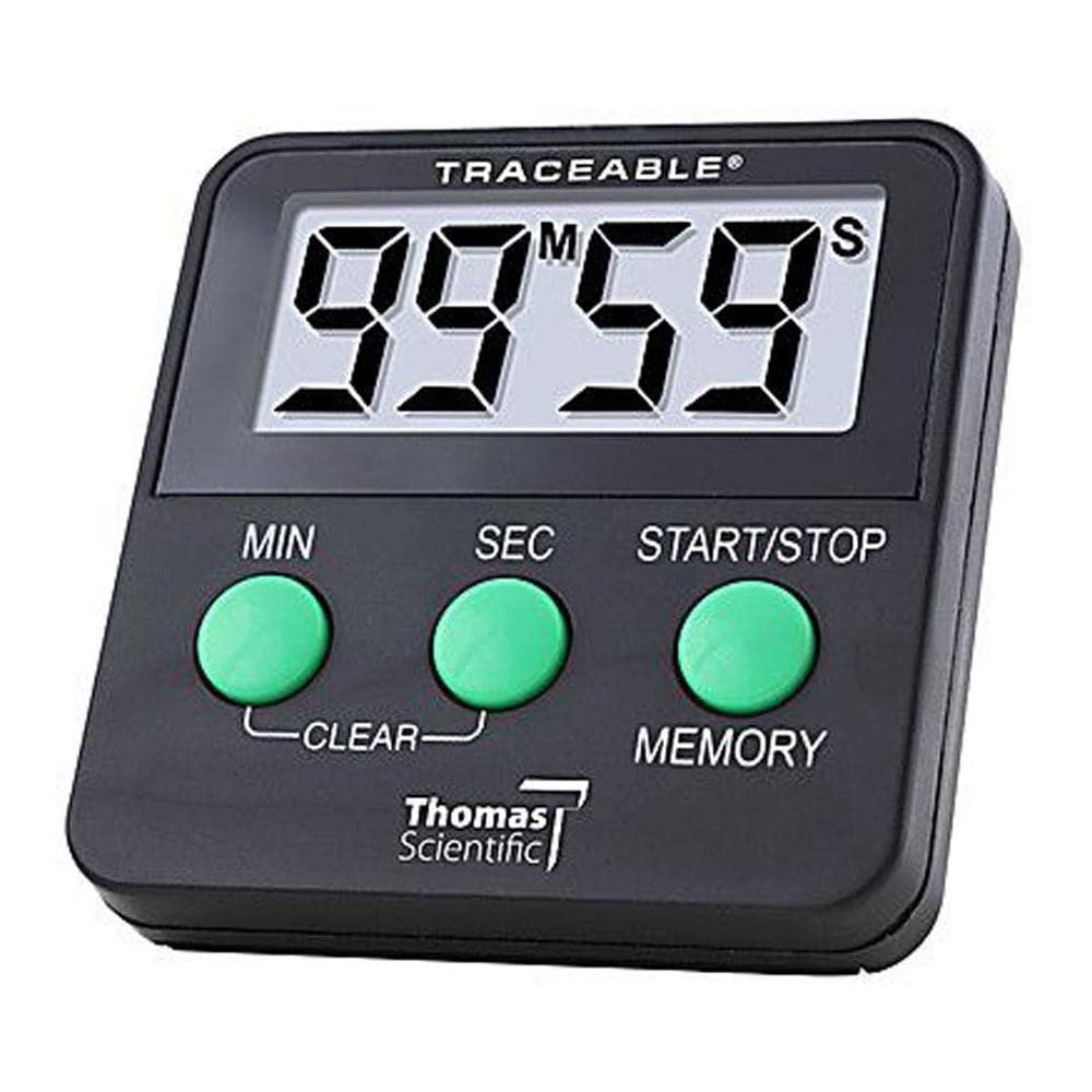 Thomas 5028 Traceable 99m/59s Timer, 0.01 Percent Accuracy, 2-1/2" Width x 2-1/2" Height x 1/2" Depth