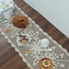 kilofly Handmade Crochet Lace Rectangular Table Runner 15 x 36 Inch, Beige view 4