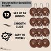 Park Designs Red Button Shower Curtain Hooks | Decorative Country Style Bathroom Curtain Rings Set of 12 | Resin Accent with Chrome-Plated Hooks | Farmhouse Shower Hook Set | Durable & Easy to Install view 3