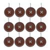 Park Designs Red Button Shower Curtain Hooks | Decorative Country Style Bathroom Curtain Rings Set of 12 | Resin Accent with Chrome-Plated Hooks | Farmhouse Shower Hook Set | Durable & Easy to Install view 4