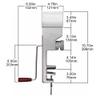 Kitchen Crop Grain Mill Wheat Flour Grinder, Stainless Steel Metal Burrs (Deluxe Grain Mill) view 2