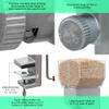 Kitchen Crop Grain Mill Wheat Flour Grinder, Stainless Steel Metal Burrs (Deluxe Grain Mill) view 3