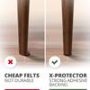X-PROTECTOR 357 pcs Premium Huge Pack Felt Furniture Pads! Quantity of Furniture Sliders with Many Big Sizes  Your Ideal Floor Protectors. Protect Your Hardwood & Laminate Floor! view 4