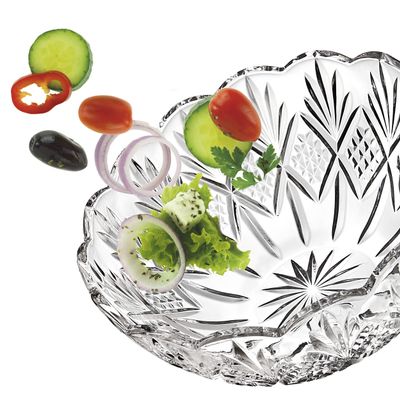 Godinger 8.5" Serving Bowl, Salad Bowl - Dublin Collection, Giftable Packaging