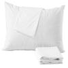 Niagara Waterproof Pillow Protectors Queen 4 Pack Cotton Terry 100% Waterproof Cooling Zippered Cotton White T Pillow Encasement Washable Long Life Soft Breathable view 1