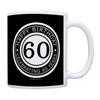 Birthday Gifts For All 60th Happy Birthday Celebrating 60 Years Gift 11oz Ceramic Coffee Mug with Handle view 1