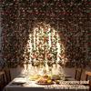 Miracliy 5Pcs 41FT Pink Flower Garland Artificial Rose Arch Vines Fake Spring Floral Garland for Flower Wall Backdrop Wedding Mothers Day Garden Tea Party Decoration view 4