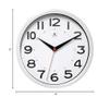 Infinity Instruments Metro White 9-Inch Resin Wall Clock view 2