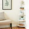Frenchi Home Furnishing 5-Tier Corner Stand, White view 2