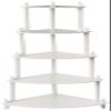 Frenchi Home Furnishing 5-Tier Corner Stand, White view 3