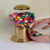 Godinger 9- Inch Refillable Globe Gumball Machine and Candy Dispenser Antique Style - Gold Color view 4