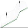 Spancraft Glass Sparrow8x32-Chrome Sparrow Bent Glass Shelf, Chrome Bracket, 8" x 32" view 1