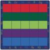 Carpets for Kids 8600 Colorful Places Seating Striped Classroom Rug 6ft x 9ft Rectangle Multi Color view 1
