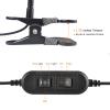 LEPOWER Clip on Light/Reading Lights/Book Light/Desk Lamp Color Changeable/Night Lights Clip on for Desk, Bed Headboard and Computers, Adapter Included (Black) view 4