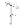 Grohe 27521000 New Tempesta Cosmopolitan 24 In. Shower-Bar, Starlight Chrome view 4
