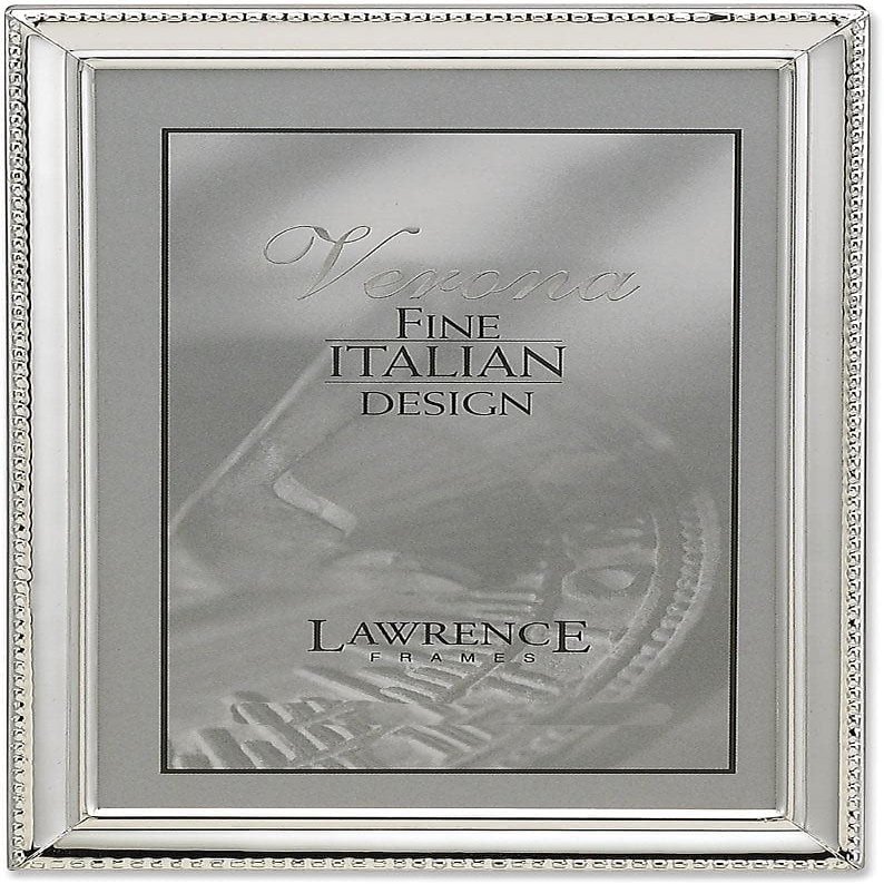 Lawrence Frames Bead Border Design, 8x12, Silver
