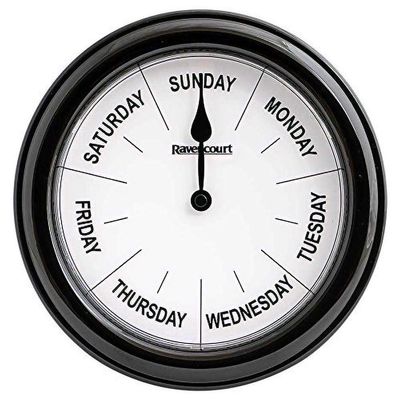 NRS Days of The Week Clock Ideal for Dementia and Alzheimer's (Eligible for VAT Relief in The UK)