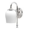 Gatco 1620 Tavern Single Sconce, Polished Nickel | Wall Mount Bathroom Vanity Light With Frosted Glass | 4.75"W X 11.13"H Indoor 1-Light Fixture |Mount Upward or Downward view 1