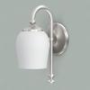 Gatco 1621 Tavern Single Sconce, Satin Nickel | Wall Mount Bathroom Vanity Light With Frosted Glass | 4.75"W X 11.13"H Indoor 1-Light Fixture |Mount Upward or Downward view 3