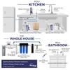 iSpring Reverse Osmosis RO Water Filter DI Aquarium 1/4" Tubing White #T14W view 2