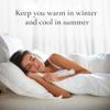 Sleep & Beyond My Topper Wool Mattress Topper - Year -Round Comfort Cotton Percale Cover - Washable Breathable Pressure Relief Long -Lasting Cozy Sleep - Ivory - Twin 39x76 inch view 3