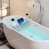 iPEGTOP Stainless Steel Bathtub Caddy Tray - Over Bath Tub Racks Shower Organizer with Extending Sides, Removable Wine Glass Book Holder view 4