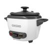 BLACK+DECKER 3-Cup Rice Cooker, RC503, 1.5-cup Uncooked Rice, Steaming Basket, Removable Non-Stick Bowl, One Touch, White view 1