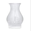 B&P Lamp 3 Inch by 8 1/2 Inch Clear Glass Crimped Top Chimney for Oil and Kerosene Style Lamps view 1