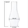 B&P Lamp 3 Inch by 8 1/2 Inch Clear Glass Crimped Top Chimney for Oil and Kerosene Style Lamps view 3
