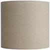 14" Top x 14" Bottom x 15" High x Lamp Shade Replacement Large Tall Oatmeal Beige Drum Round Rustic Farmhouse Western Linen Fabric Spider Harp Finial - Springcrest view 1